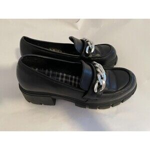 Dirty Laundry Women’s Chunky Platform Loafers Size 9 Black Lug Sole Y2k Grunge